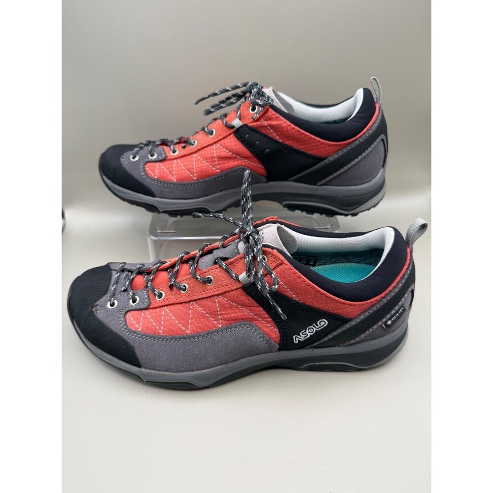 Asolo Shiver Womens Size 8.5 Red GoreTex Hiking Vibram Lace-Up Trail Running - Picture 4 of 7